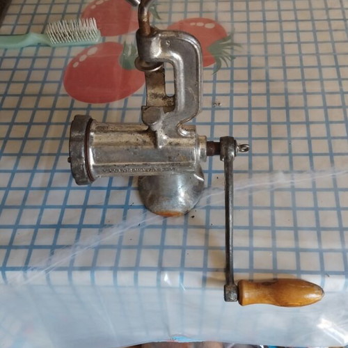 Vintage Porket meat grinder used from Czechoslovakia