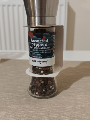 Salt Odyssey Assorted Peppers Grinder, pack of 2