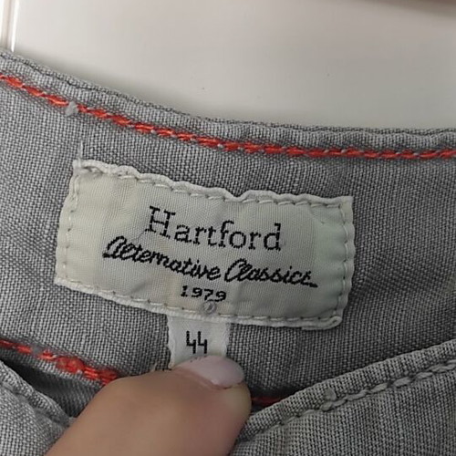 Hartford linen cotton shorts new, ice gray, size 44IT
