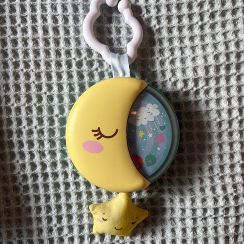 Baby Clementoni Sleepy Moon Musical Hanging Toy like new, with box
