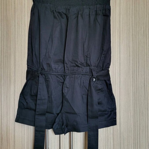 Tally Weijl black one-piece shorts like new with belt, size 38