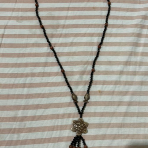 Black and brown wooden necklace A.L.E. new