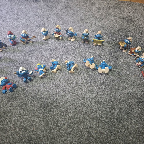 Smurfs figures like new, set of 22 pieces