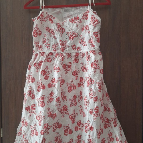 Attrattivo dress, white and red, size L