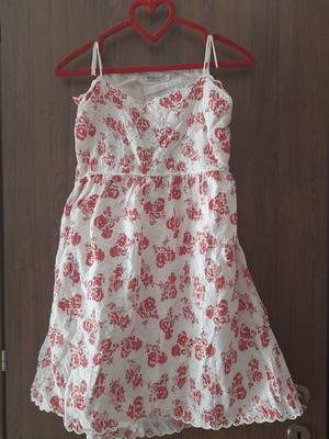 Attrattivo dress, white and red, size L