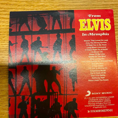 Elvis Presley From Elvis In Memphis CD like new, rock