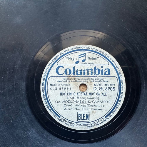 Papaiwannou Moschonas Kallergis record used Columbia