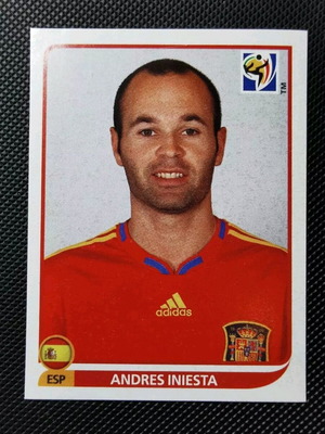 Panini World Cup 2010 Andres Iniesta καινούργιο αυτοκόλλητο