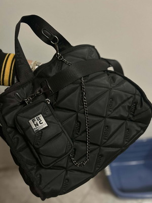 FRNC shoulder bag like new, black, fabric