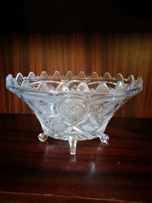 Γόνδολα κρυστάλλινη σαν καινούργιο με περίτεχνο σχέδιο και ποδαράκια