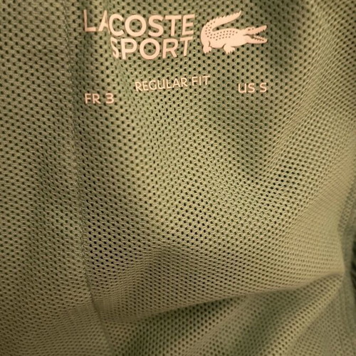 Lacoste trackpants like new, size M, white and green