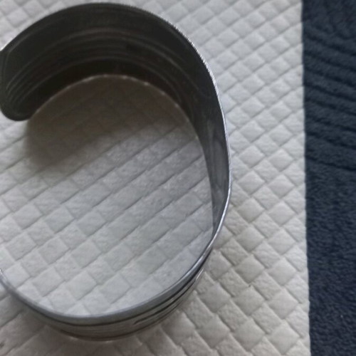 Silver bracelet cuff like new adjustable to wrist size