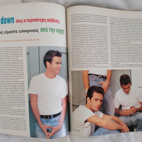 Klik No 63 July 1992 magazine used with Luke Perry tribute