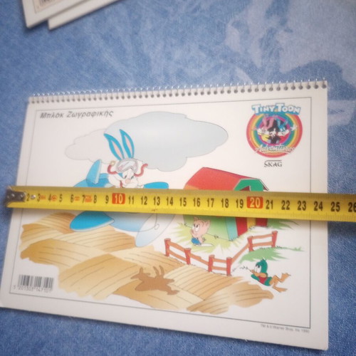 Vintage SKAG Tiny Toon Adventures drawing pads new old stock, pack of 6
