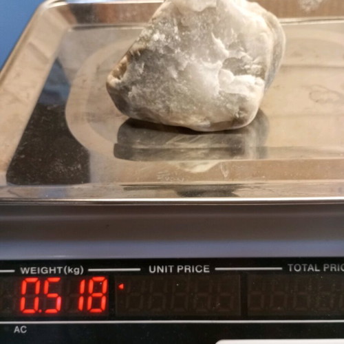 Raw quartz semi-transparent milky like new