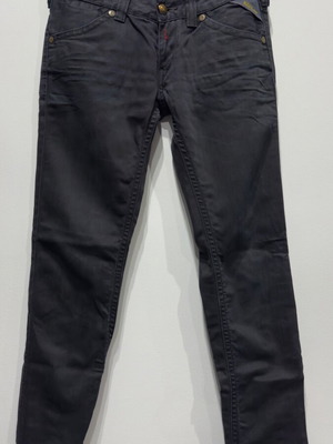 Replay Slim Fit jeans black faded used W29 L32 with zip pockets