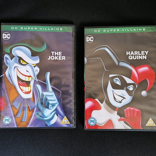 DC Super Villains The Joker & Harley Quinn animated DVD like new with subtitles