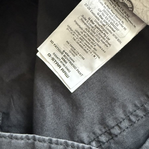 G-Star RAW 3D Fatigue Boyfriend Pants, vintage black, size 28