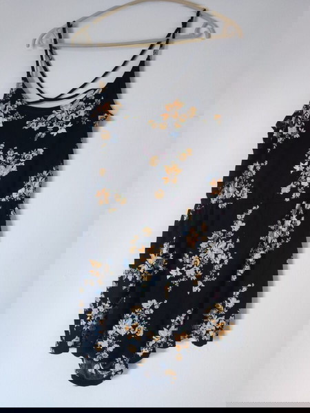 H&M Floral Ζιπ Κιλότ με Τιράντες