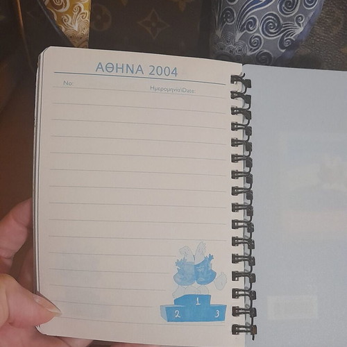 Athens 2004 commemorative spiral notebook new