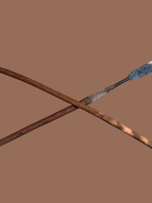 Zulu Traditional Decorative Weapons set used, 19th century