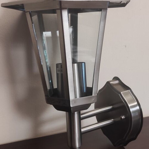 Outdoor Wall Lantern Stainless Steel with E27 Socket