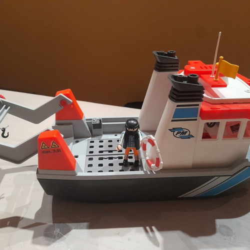 Playmobil 9148 Floating Tugboat discontinued set, like new