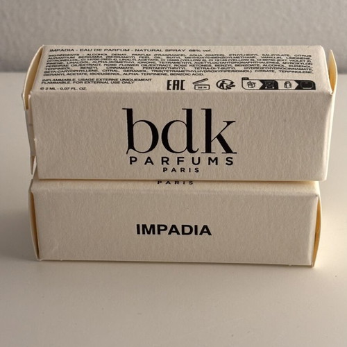BDK Parfums Impadia Eau de Parfum tester 2ml, new, pack of 2