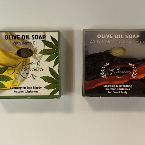 Knossos Olive Oil Soap with Hemp Seed Oil, 120g