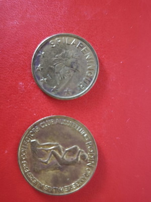 Shell Jetons set used, Iceland 1968–1969, collectible tokens