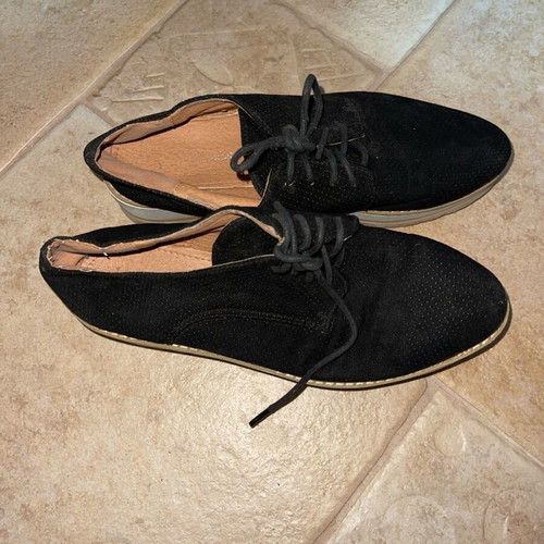 Suede shoes used, size 39, black