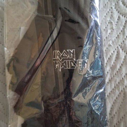 Iron Maiden licensed fingerless gloves, black