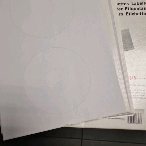 Labels for CD/DVD new