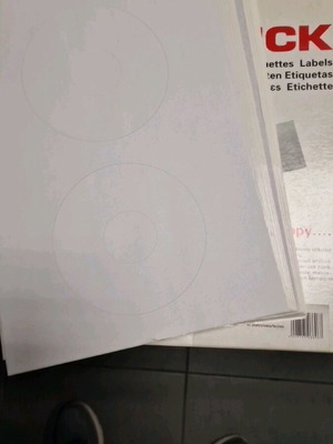 Labels for CD/DVD new
