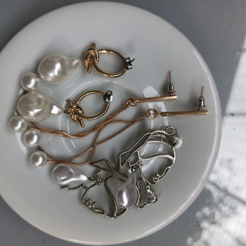 Earrings used, set of 3 pairs