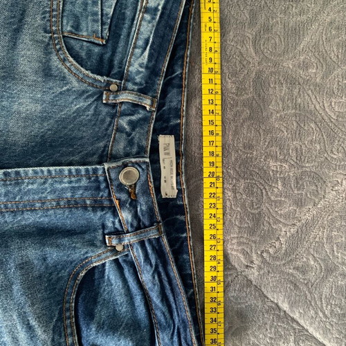 Pink Woman High Rise Jeans used, size 40, blue