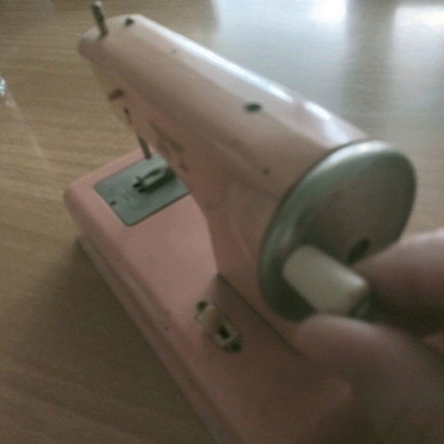 Casige children's sewing machine used, vintage 1950s/60s, pink