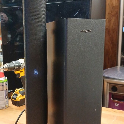 Creative sound bar μεταχειρισμένη με subwoofer και χειριστήριο
