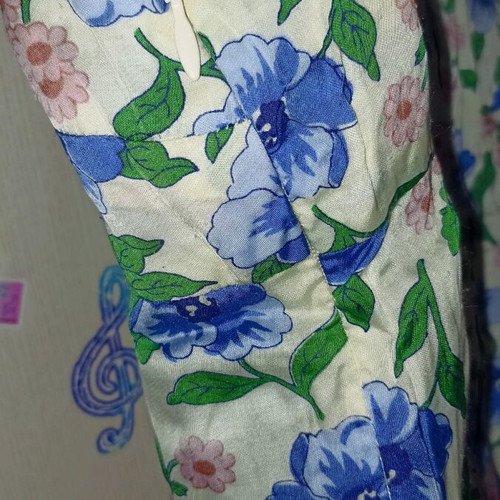 Nice Things satin summer blouse size 40, multicolor