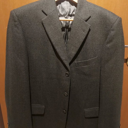 De Fursac men's jacket used, olive color, size 54, 100% wool