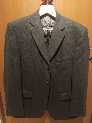 De Fursac men's jacket used, olive color, size 54, 100% wool