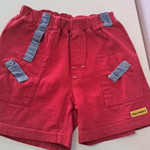 Marasil boys' shorts red like new, size 92 cm, 24-36 months