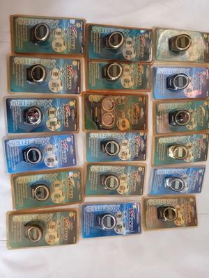 Car dashboard instruments and 120 windshield cleaning tablets