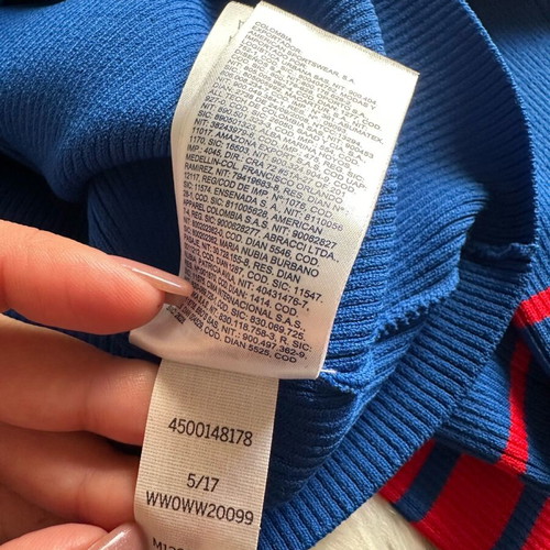Tommy Hilfiger x Gigi Hadid blue turtleneck sweater like new, size M