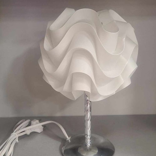 Touch table lamp white with metal base height 26cm new