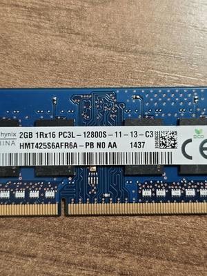 SK hynix RAM 2GB DDR3L-1600 SO-DIMM μεταχειρισμένη μνήμη για λάπτοπ