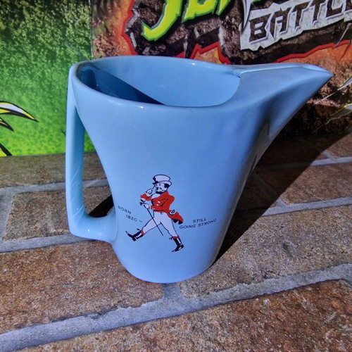 Johnnie Walker Whisky Jug vintage used, blue color