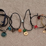 Mixed bracelets used with hanging decorations set