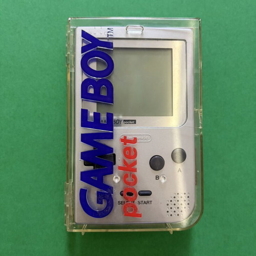 Nintendo Game Boy Pocket silver with original hard case and 8 games
