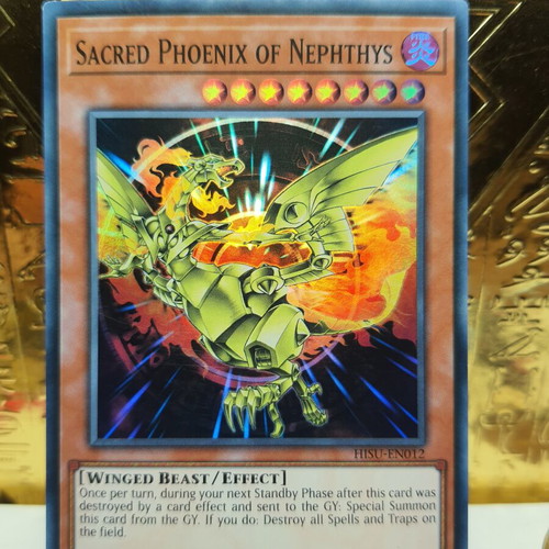 Sacred Phoenix of Nephthys Yu-Gi-Oh! card near mint